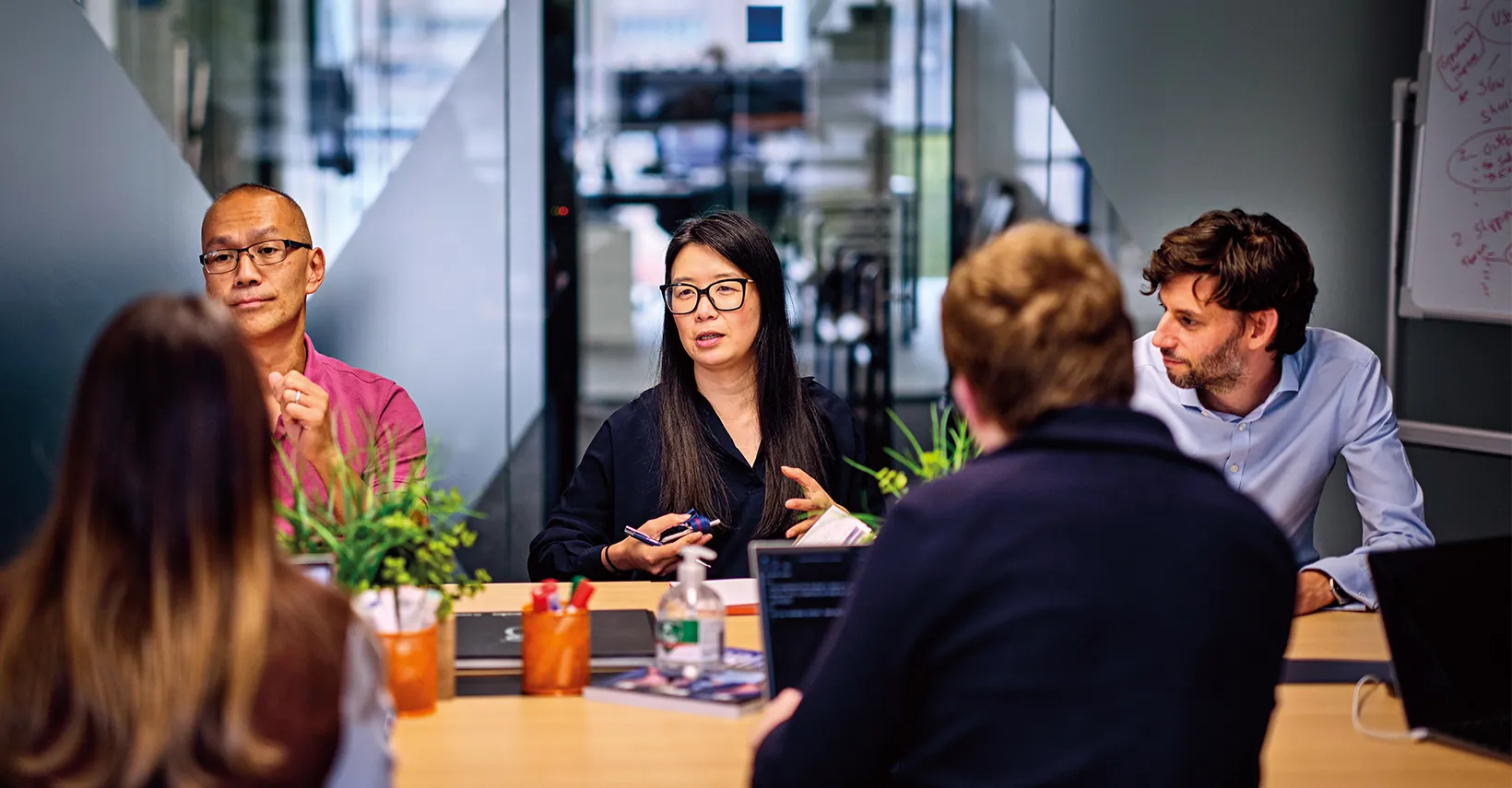 Clarksons people collaborating in the London office