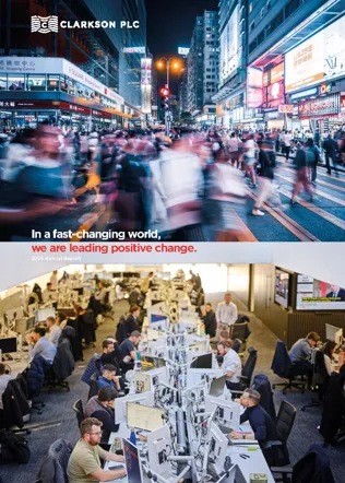  Busy urban scene and modern office workspace. 
