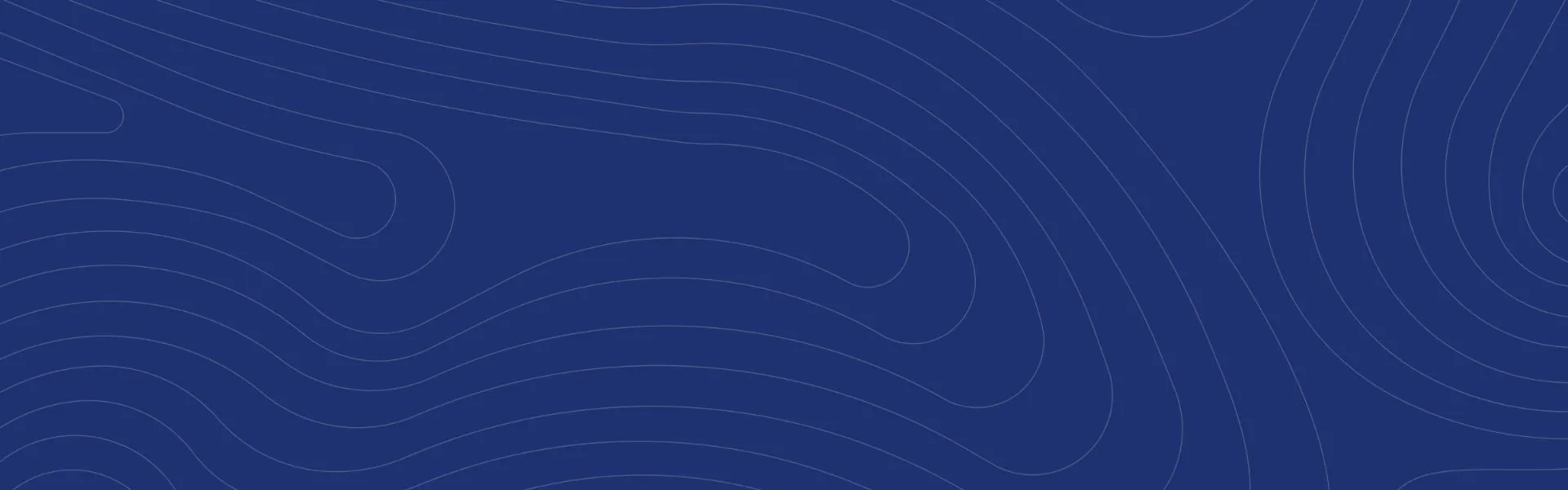 Dark blue background with flowing, curved lines in a lighter blue.