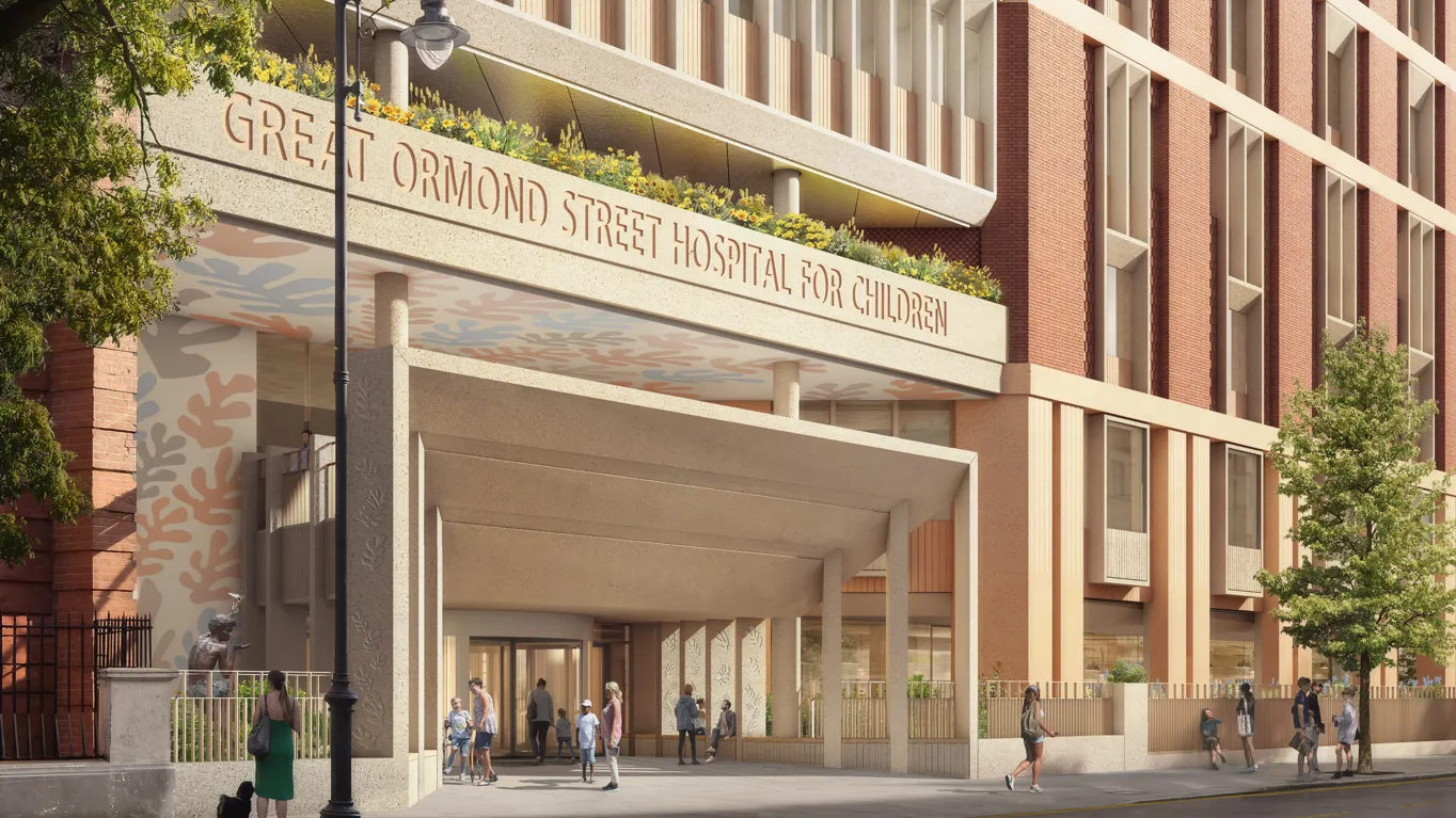 Main entrance of Great Ormond Street Hospital