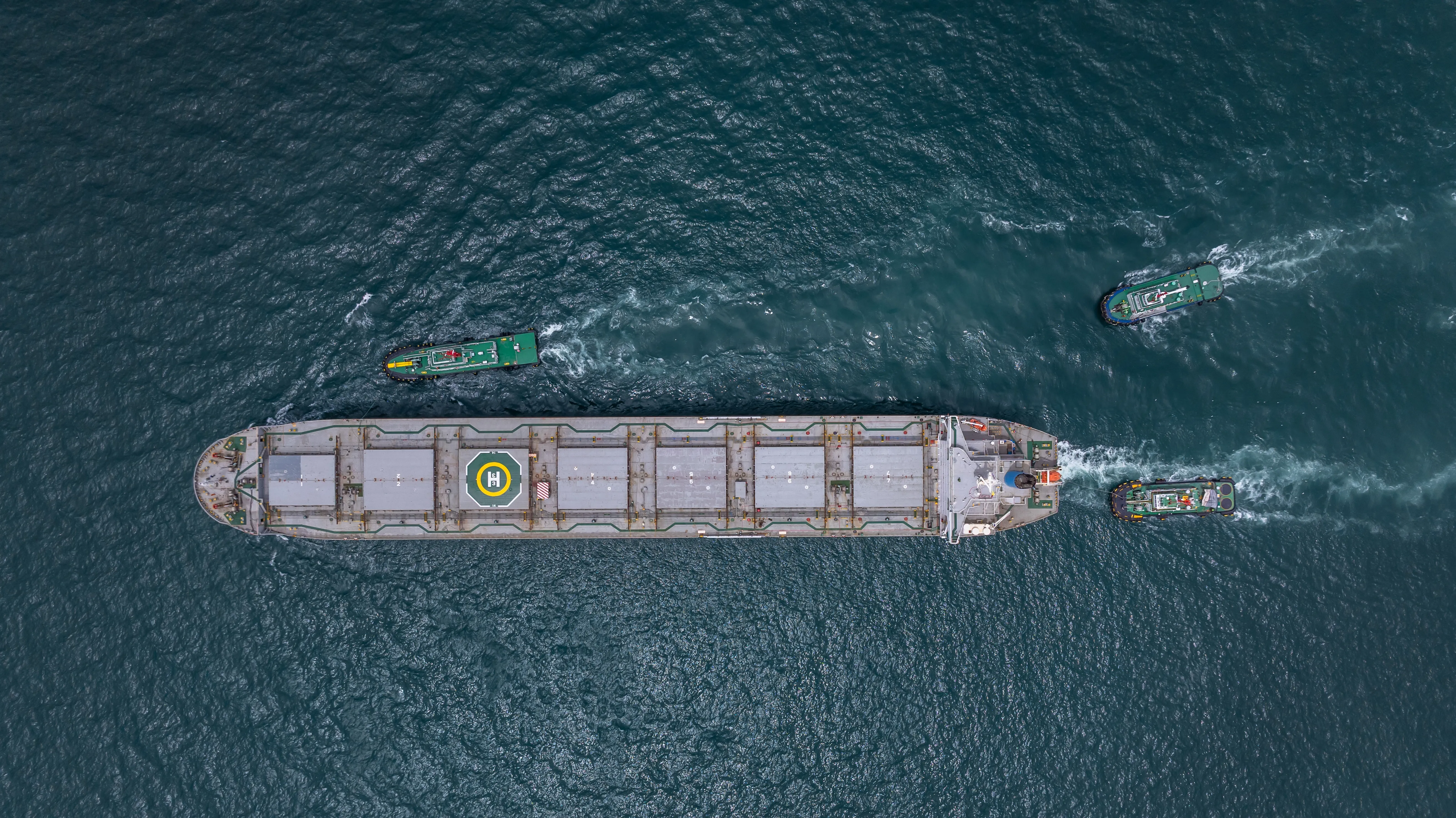 Cargo vessel at sea