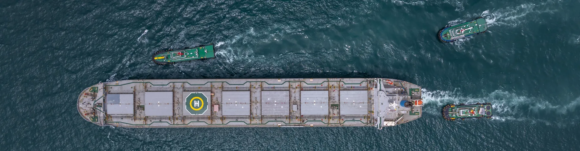 Cargo vessel at sea