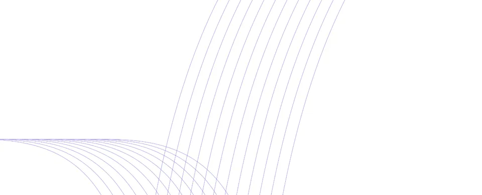 Curved lines creating a wave-like pattern.